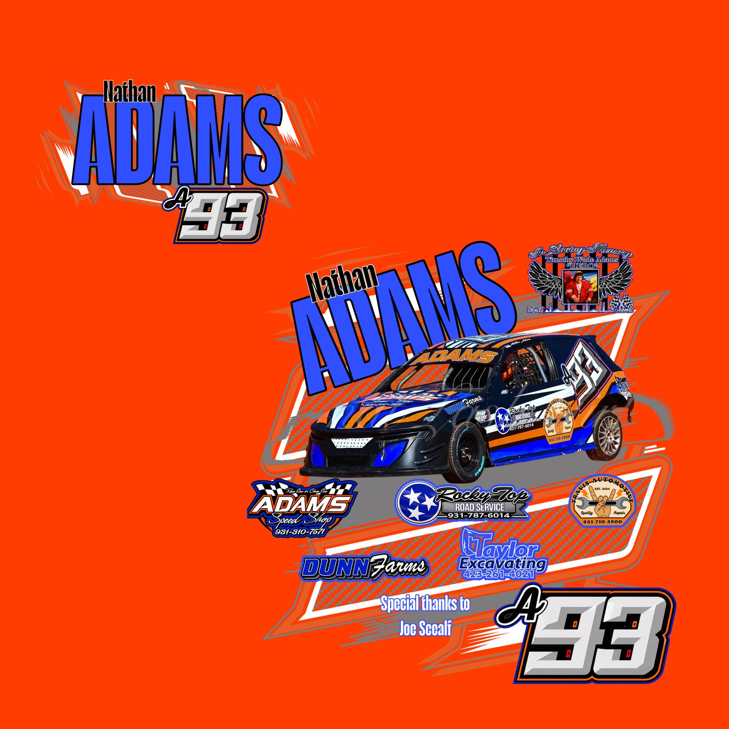 Nathan Adams Racing Apparel