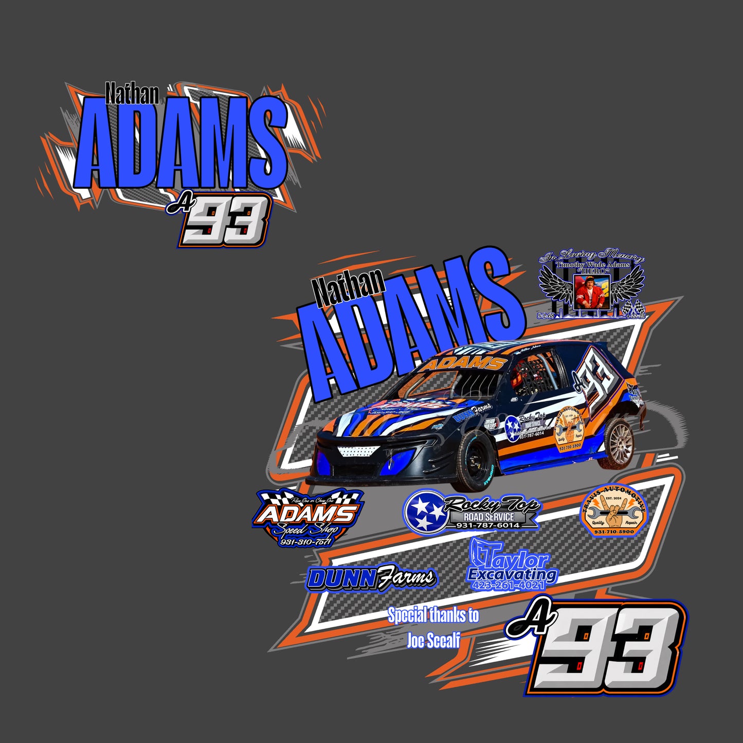 Nathan Adams Racing Apparel