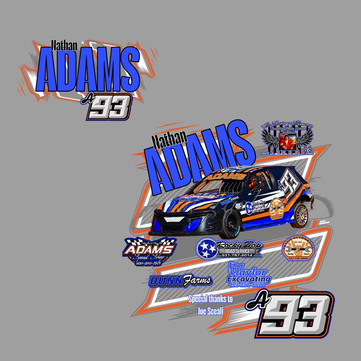Nathan Adams Racing Apparel
