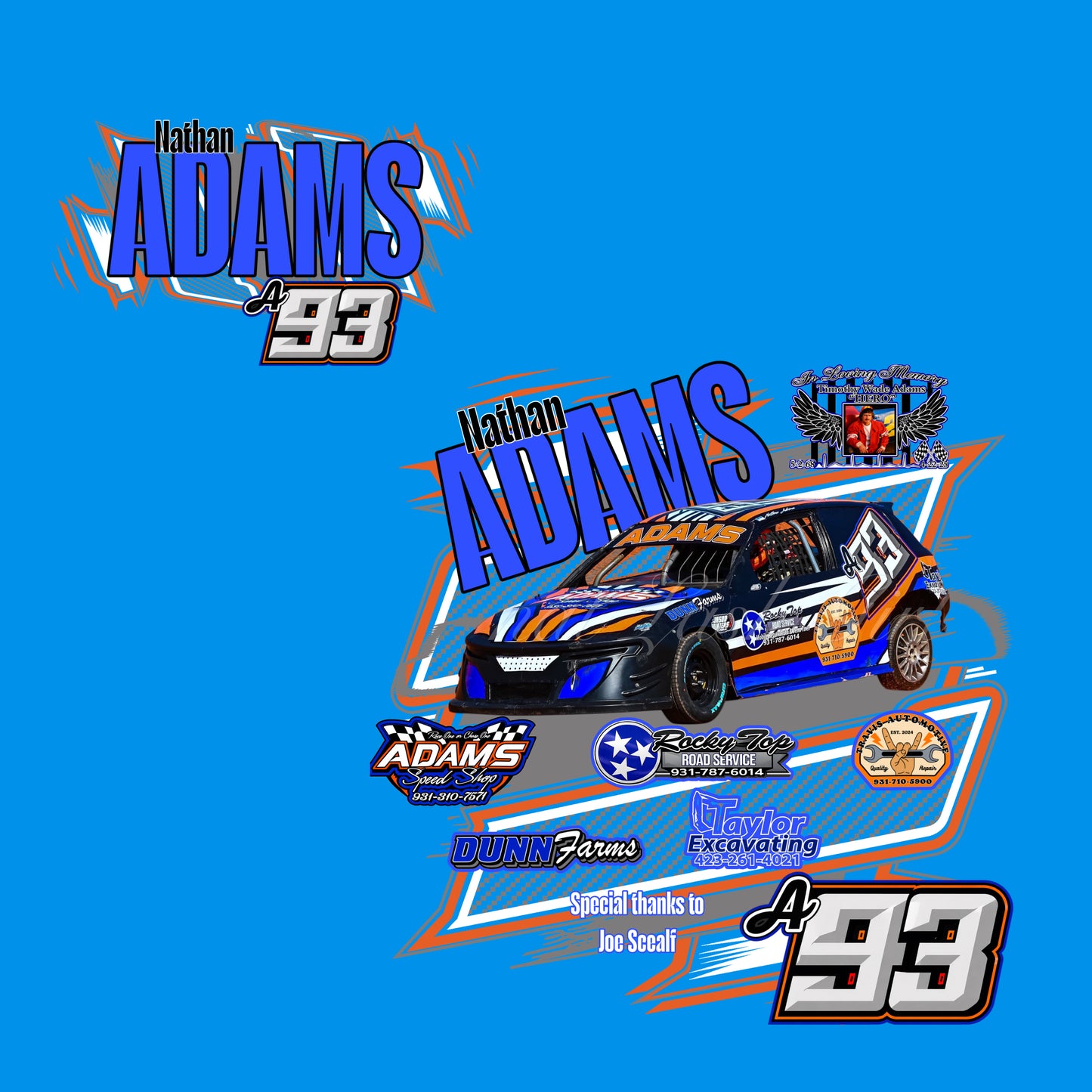 Nathan Adams Racing Apparel